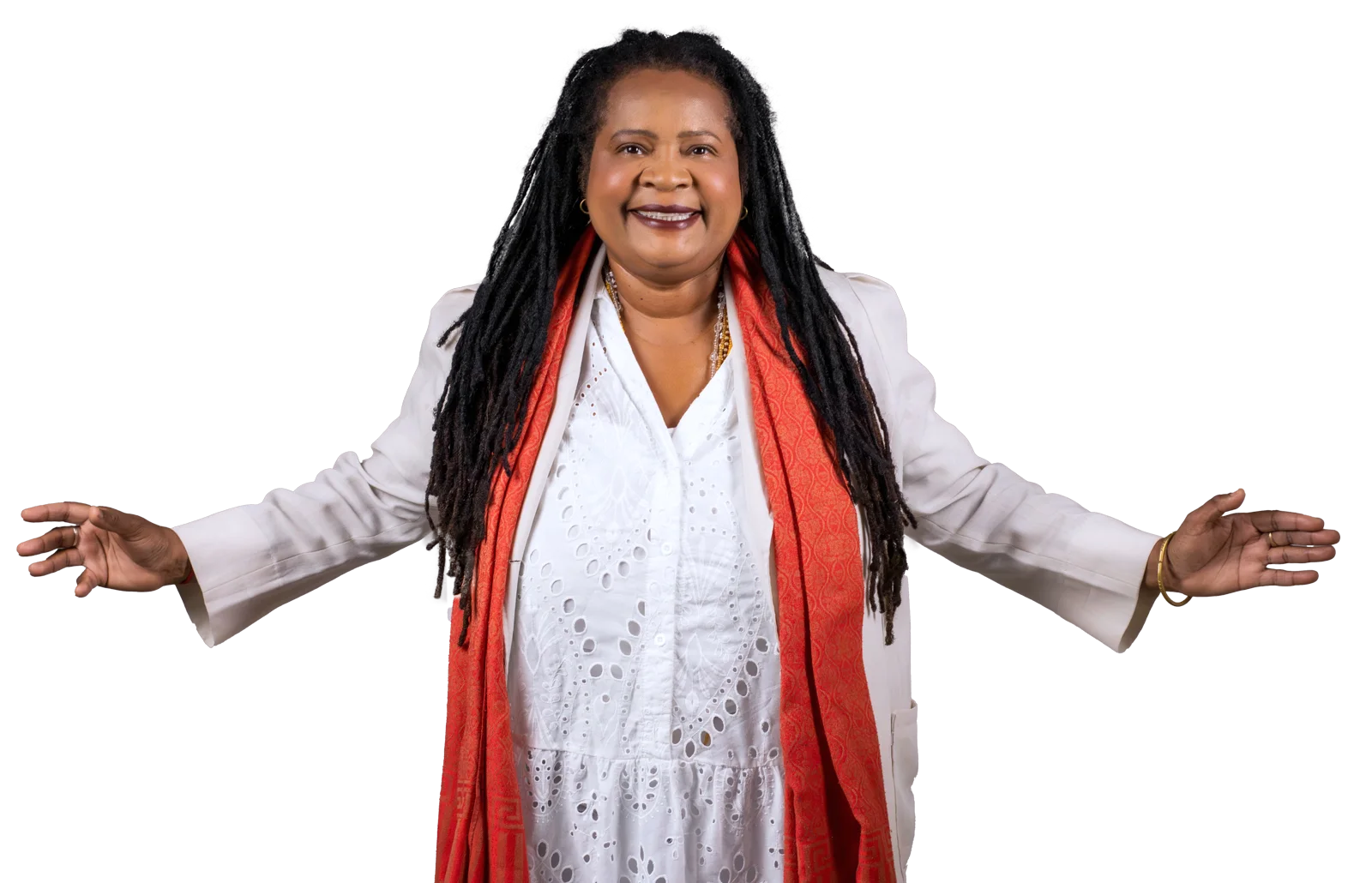 Vilma Reis de braços abertos